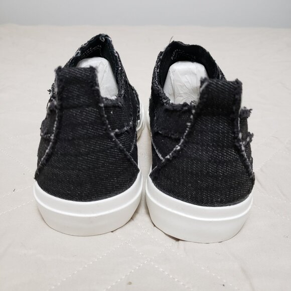 Corkys Babalu Canvas Laceless Slip-On Sneakers Black Women's Size 8 NWT - Picture 4 of 10